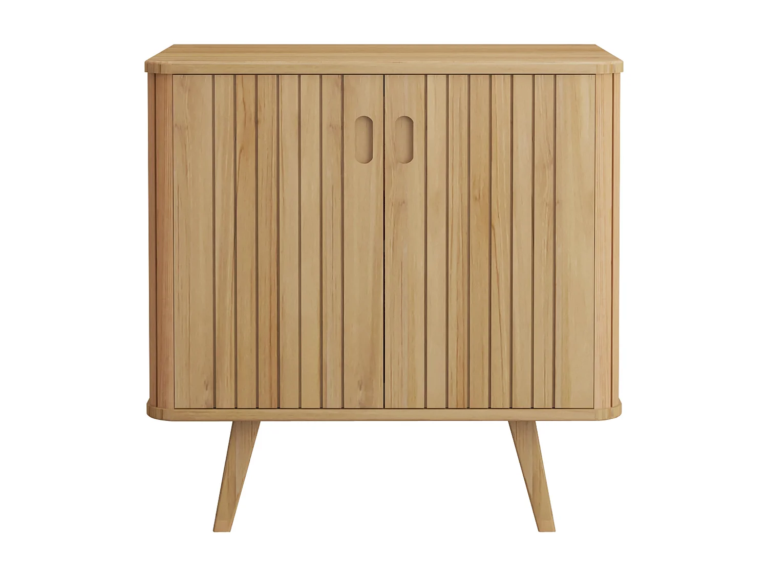 Mobile sotto lavabo con piedi in teak 80 cm - WAMENA