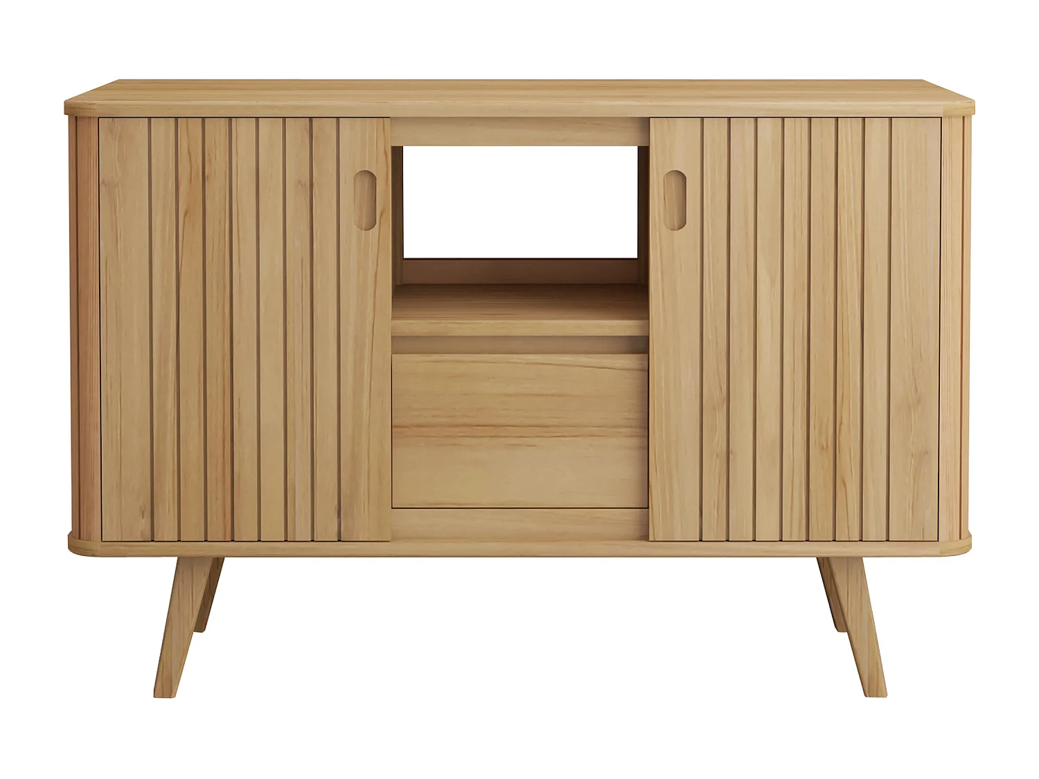 Mobile sotto lavabo con piedi in teak 120 cm - WAMENA