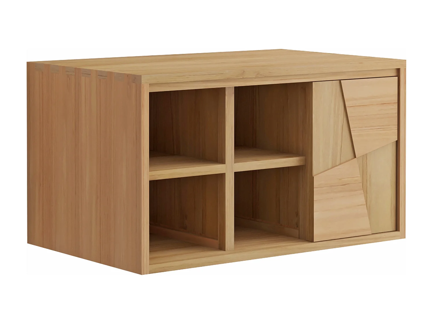 Meuble sous vasque suspendu en teck - L80 cm - SUMBAWA