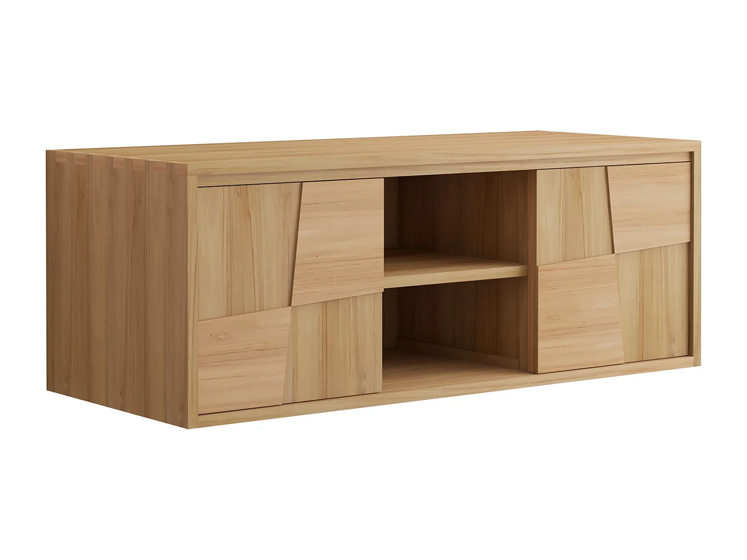 Meuble sous vasque suspendu en teck - L120 cm - SUMBAWA