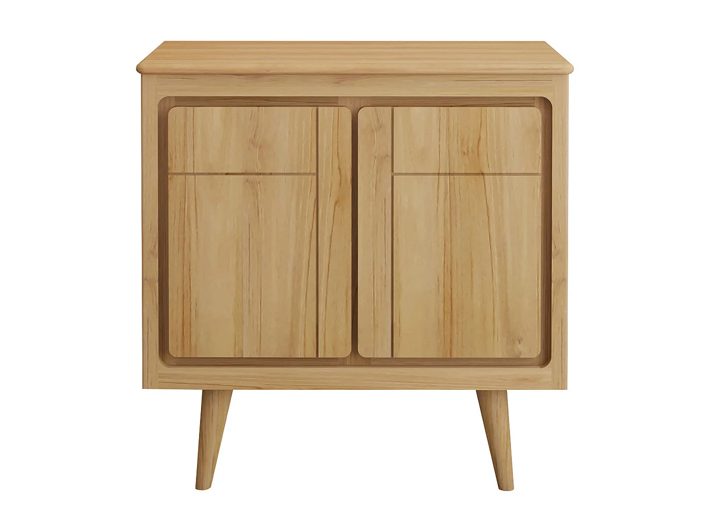 Mobile sotto lavabo con piedi in teak 80 cm - BINTUNI