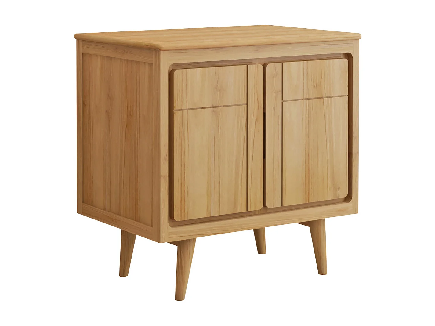 Mobile sotto lavabo con piedi in teak 80 cm - BINTUNI
