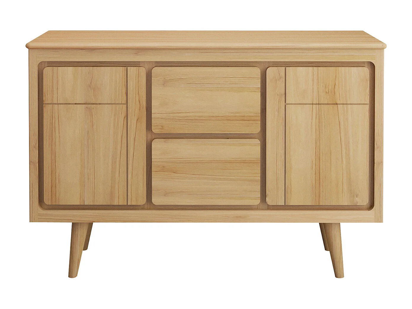 Mobile sotto lavabo con piedi in teak 120 cm - BINTUNI