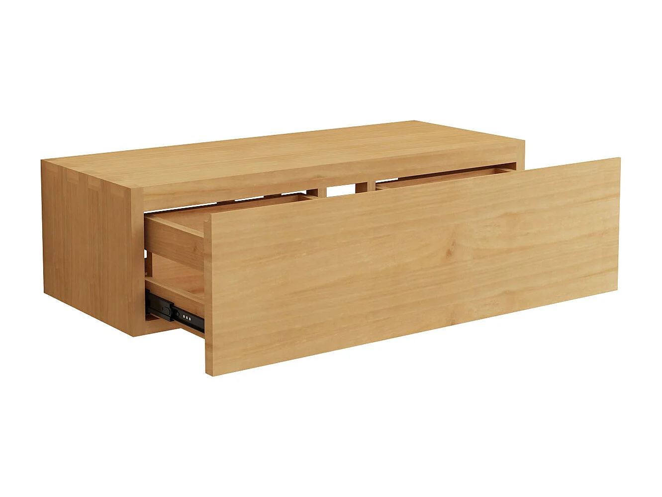 Mobile sotto lavabo sospeso in legno di mindi 95 cm - TIDORE