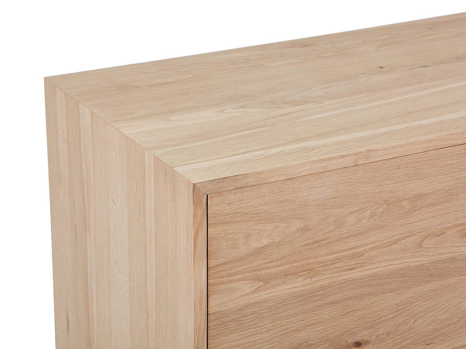 Waschbeckenunterschrank aus Massivholz Eiche - Hell Natur - 145 cm - ZARENO