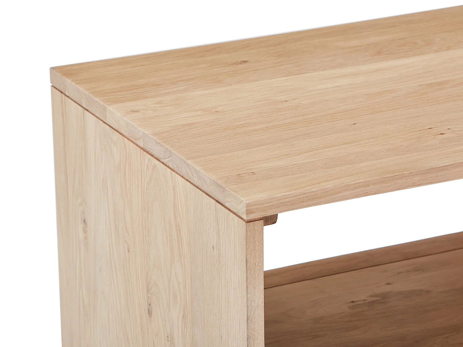 Waschbeckenunterschrank aus Massivholz Eiche - Hell Natur - 60 cm - CAVIZO