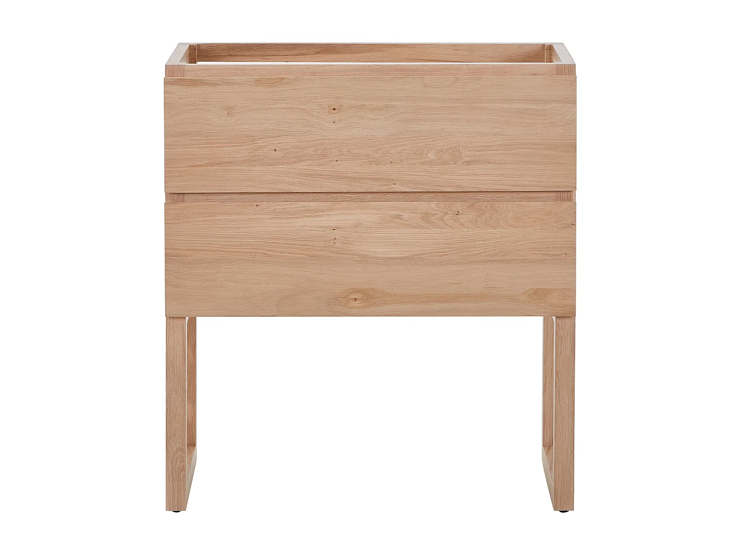 Mueble bajo lavabo de roble macizo - Natural claro - 80 cm - TARELO