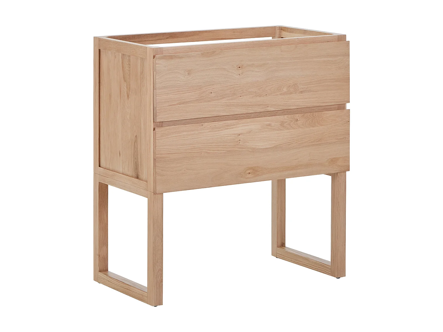 Mueble bajo lavabo de roble macizo - Natural claro - 80 cm - TARELO