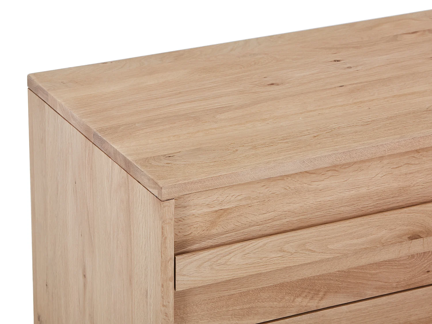 Hängender Waschbeckenunterschrank aus Massivholz Eiche - Hell Natur - 150 cm - SARLO