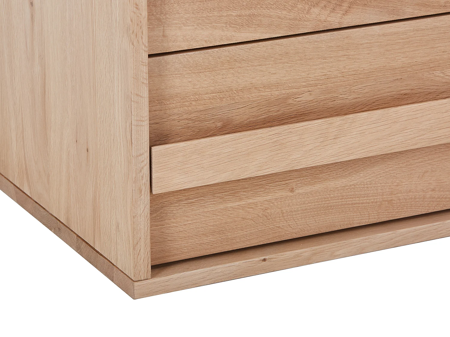 Hängender Waschbeckenunterschrank aus Massivholz Eiche - Hell Natur - 150 cm - SARLO