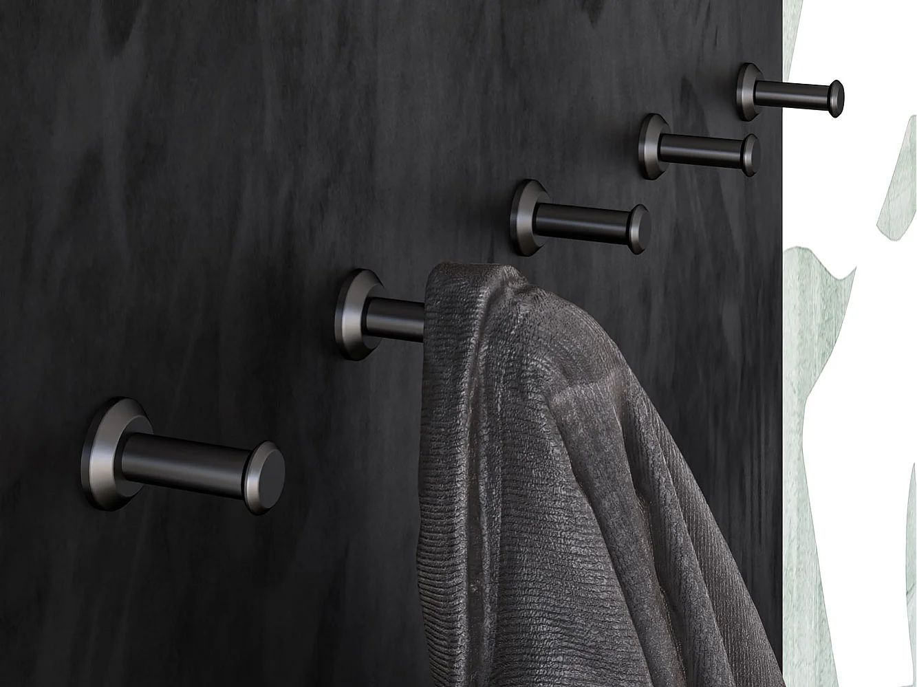 WANDPANEEL Oiven Schwarz 70 / 3 / 145cm