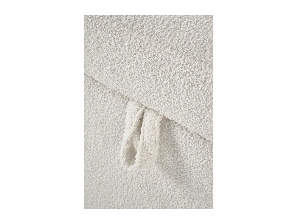 Panca Ficaria/rivestimento in tessuto-Bouclé/cassetta per banca/Beige