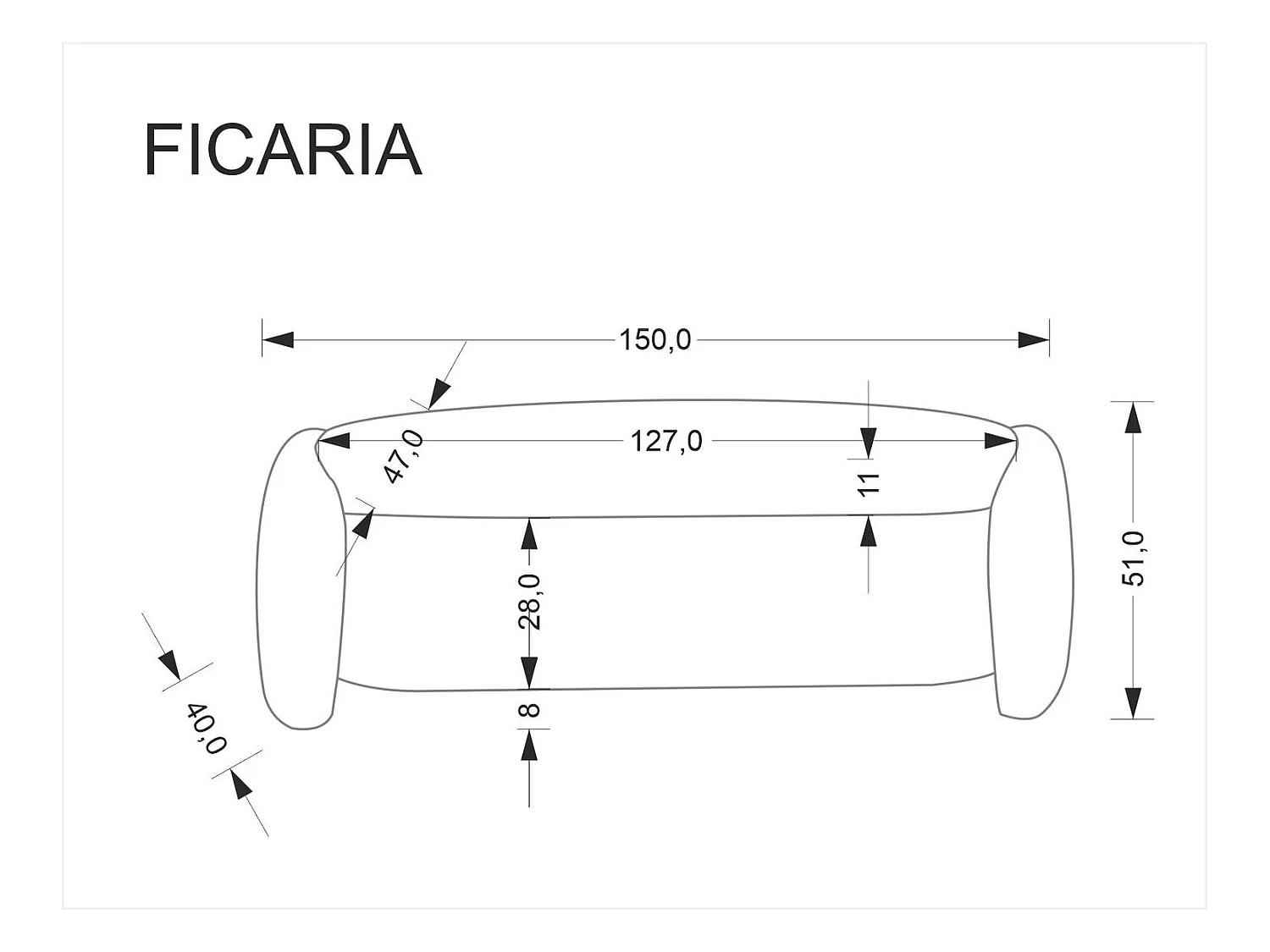 Panca Ficaria/rivestimento in tessuto-Bouclé/cassetta per banca/Beige