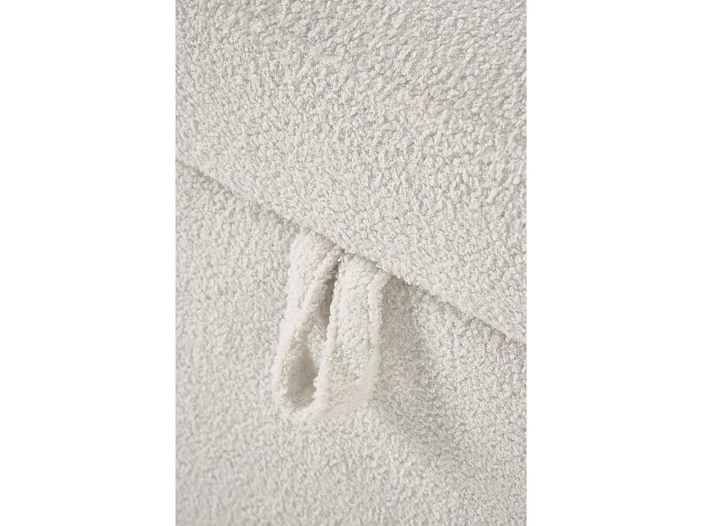 Panca Ficaria/rivestimento in tessuto-Bouclé/cassetta per banca/Beige