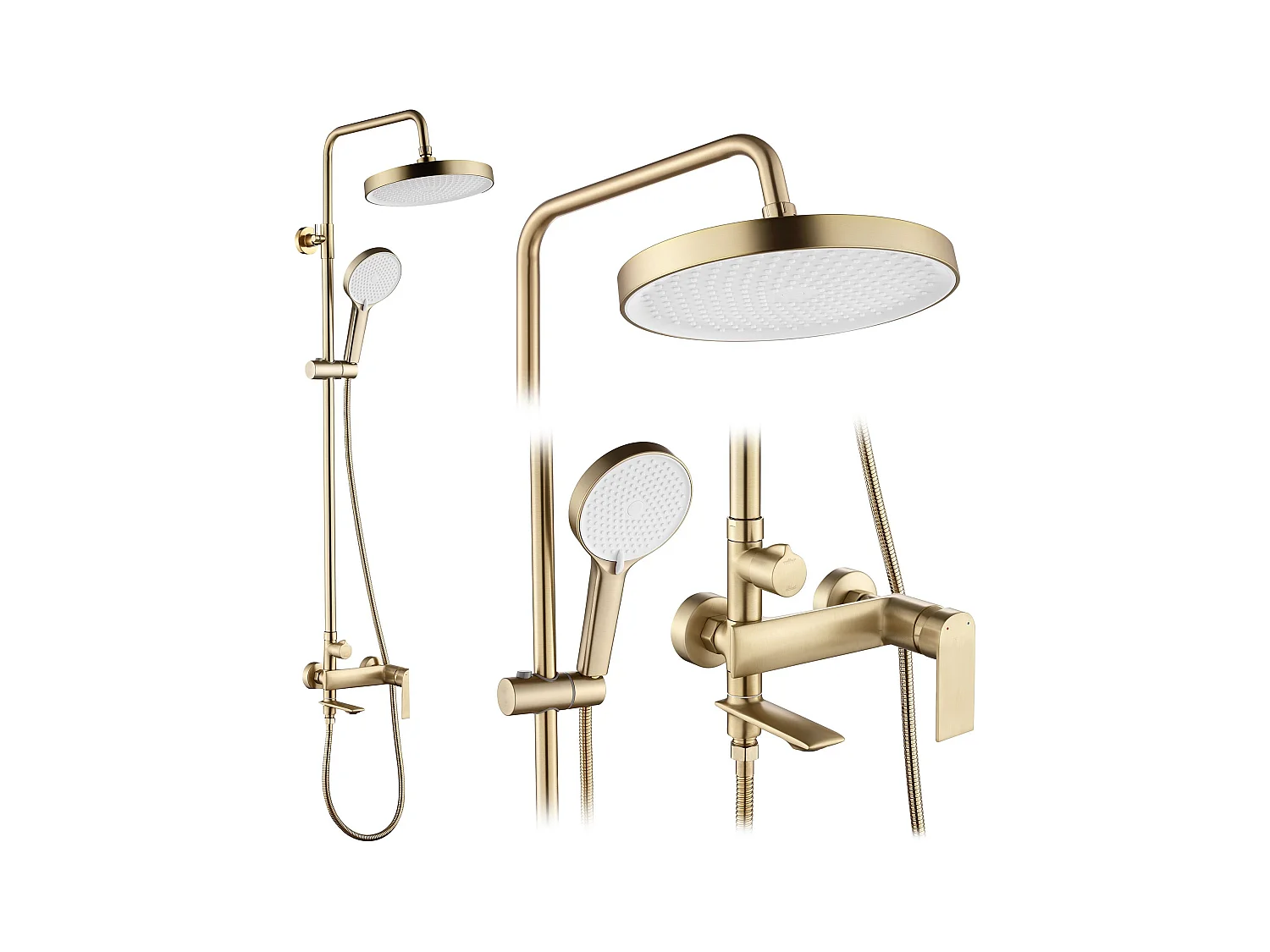 Kit De Douche Rea Veneta Brush Gold