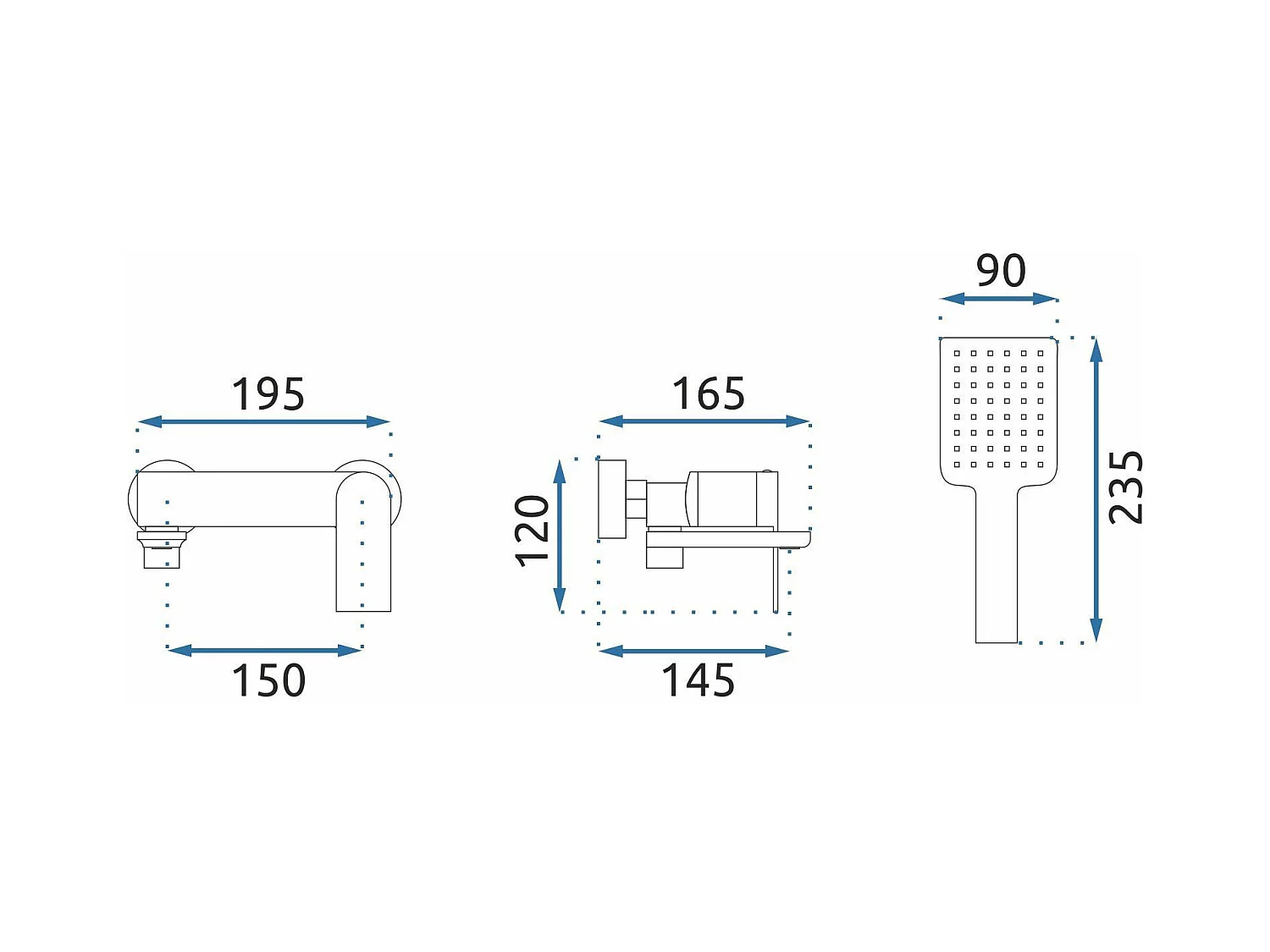 Wannenarmatur Rea Storm Brush Copper
