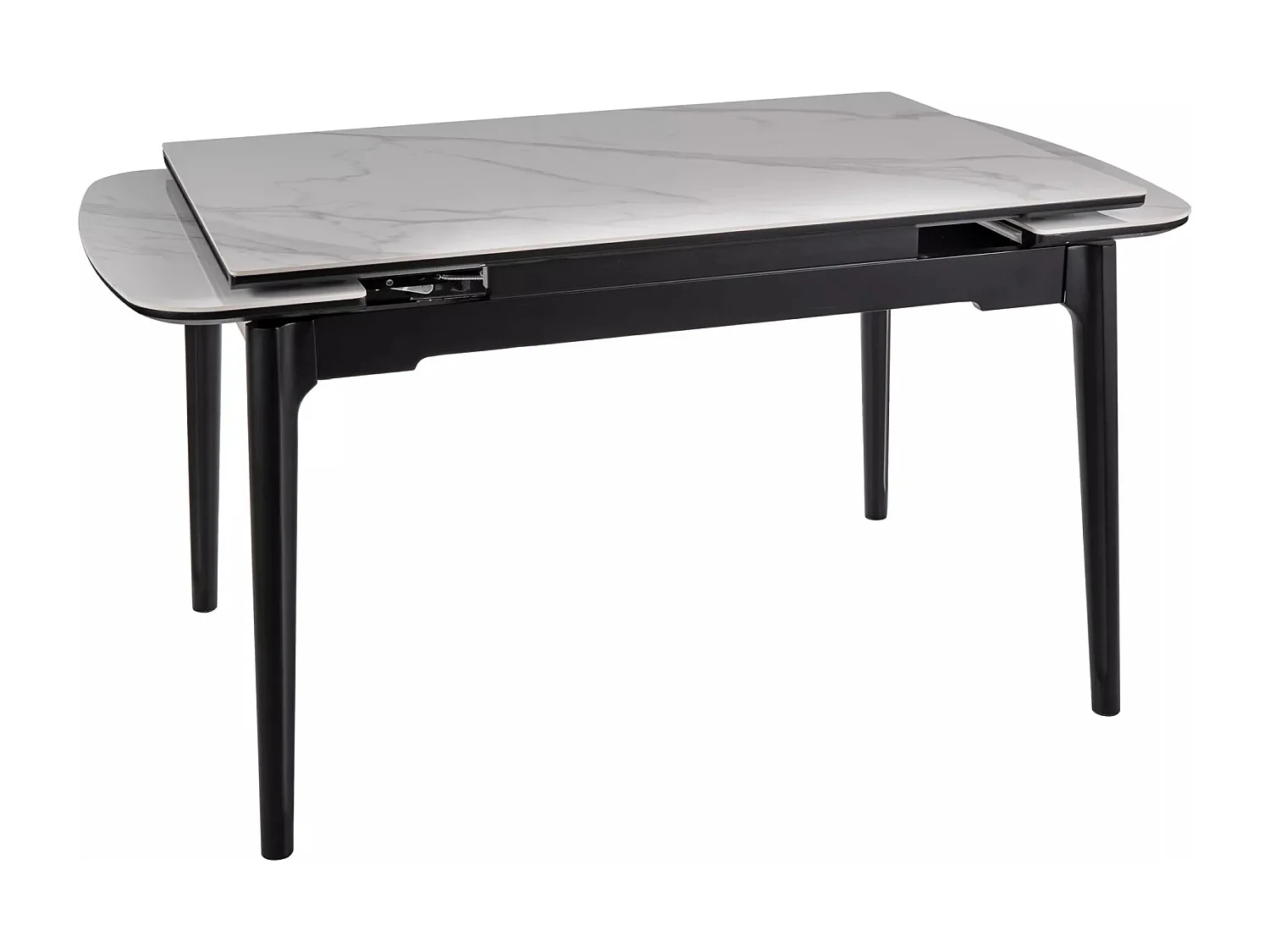 Table à manger Sento/Extensible/Céramique/Bois/Blanc