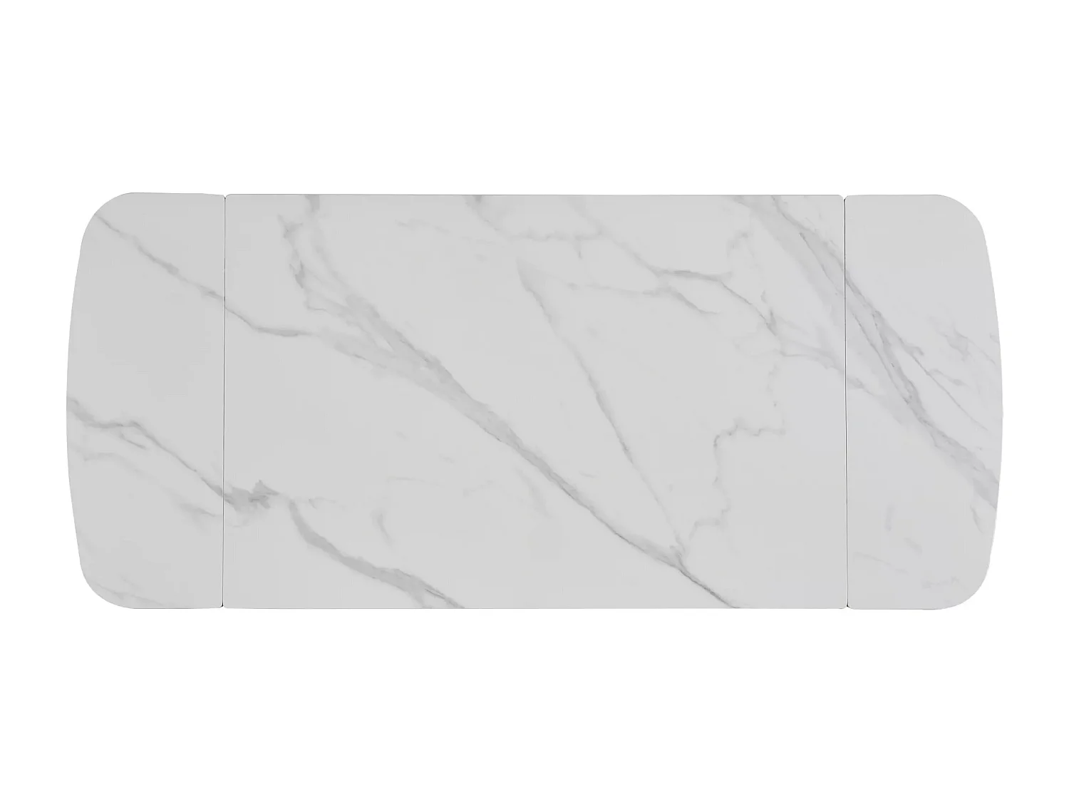 Table à manger Sento/Extensible/Céramique/Bois/Blanc