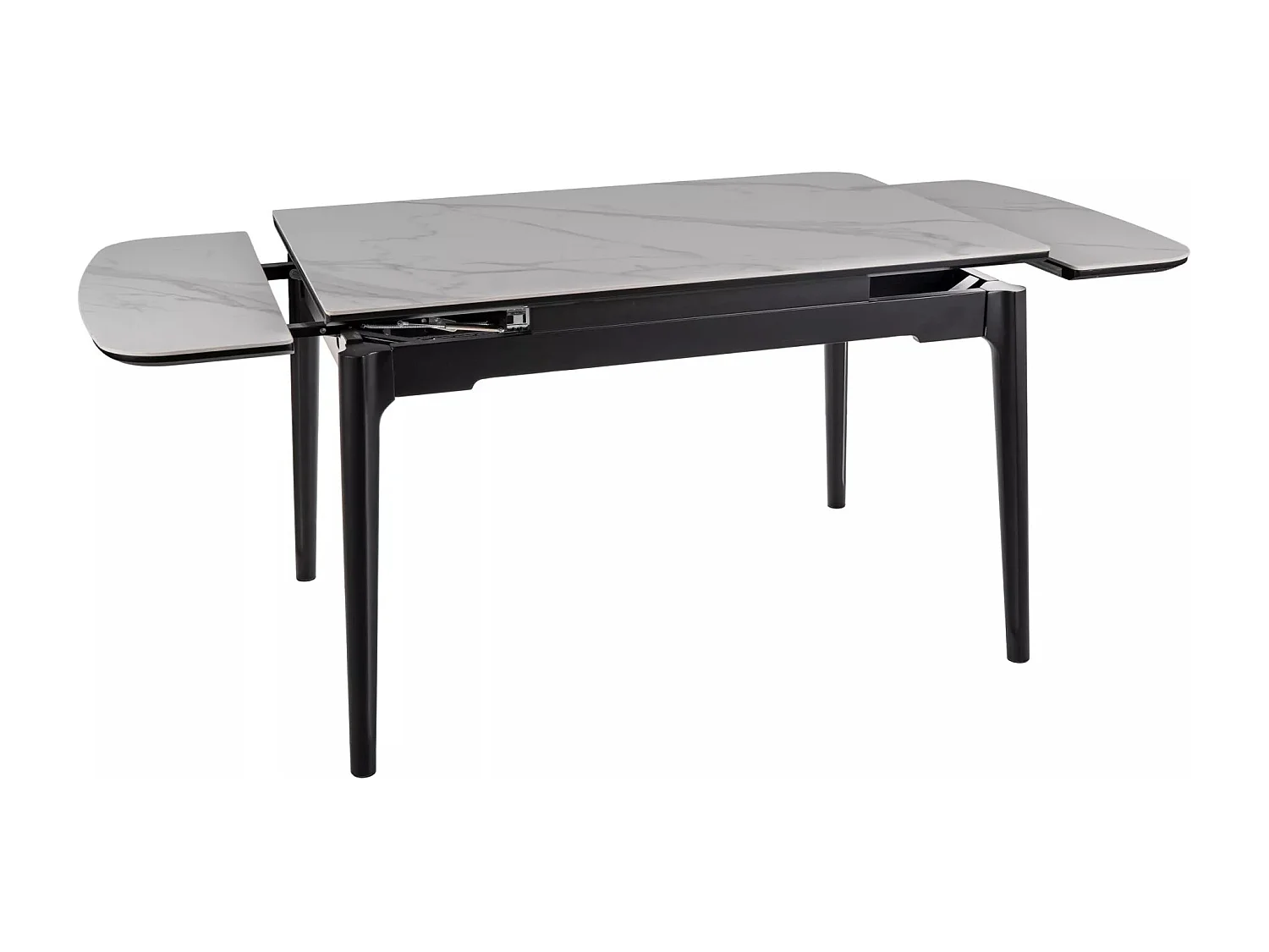 Table à manger Sento/Extensible/Céramique/Bois/Blanc