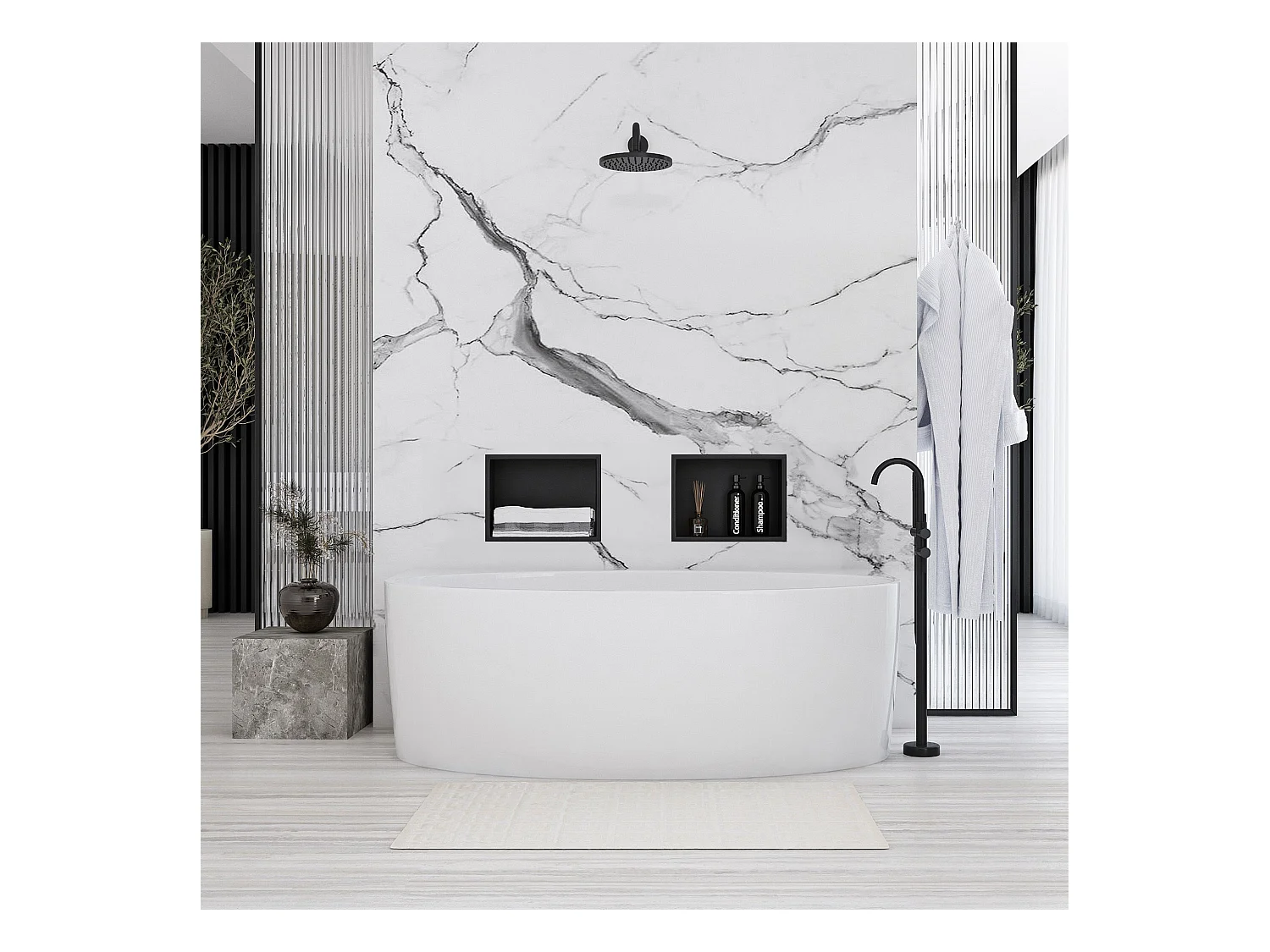 Nischenregal Rea 4 BLACK