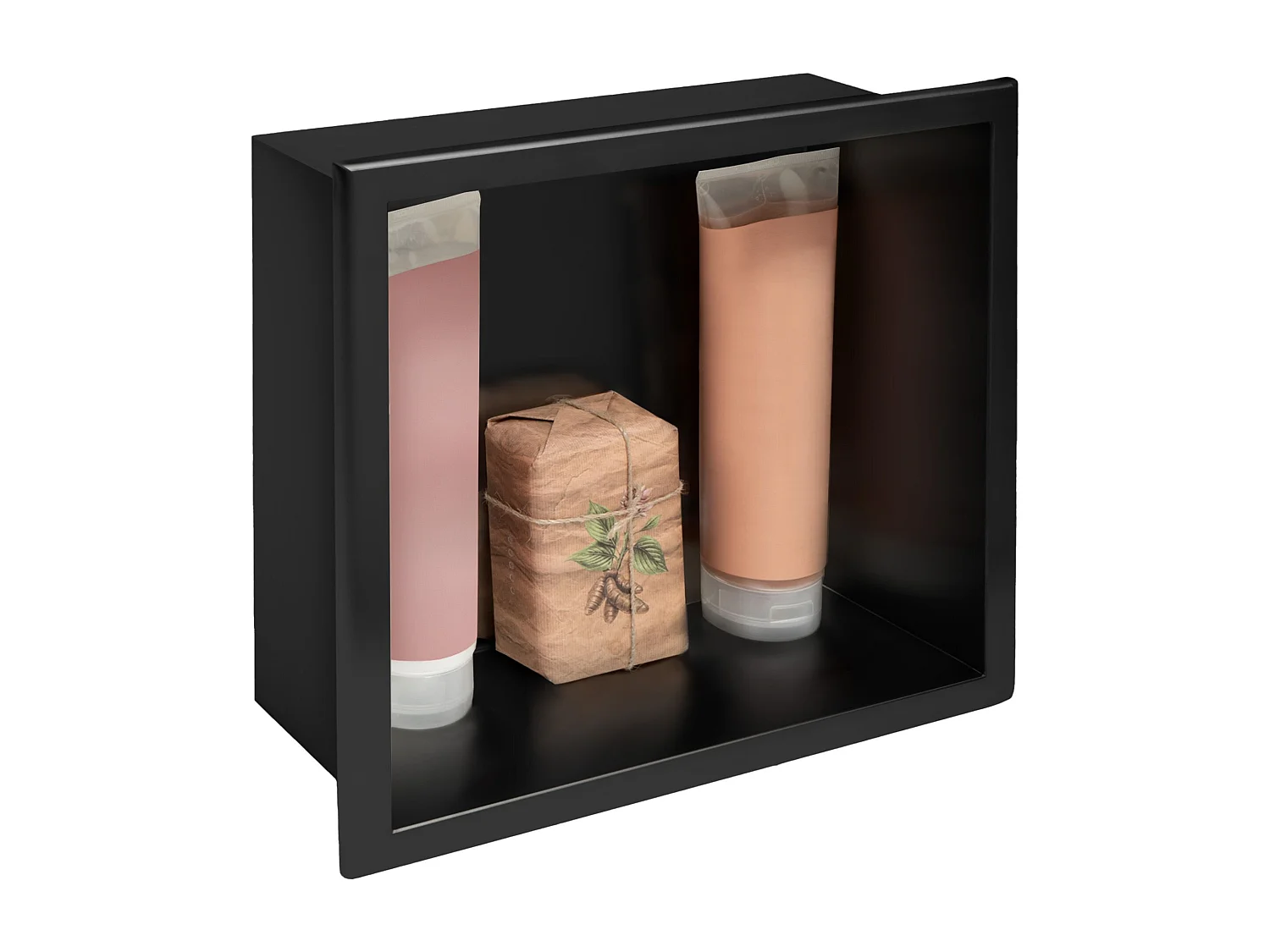 Étagère D'Encastrement Pour Salle De Bains Rea 4 BLACK