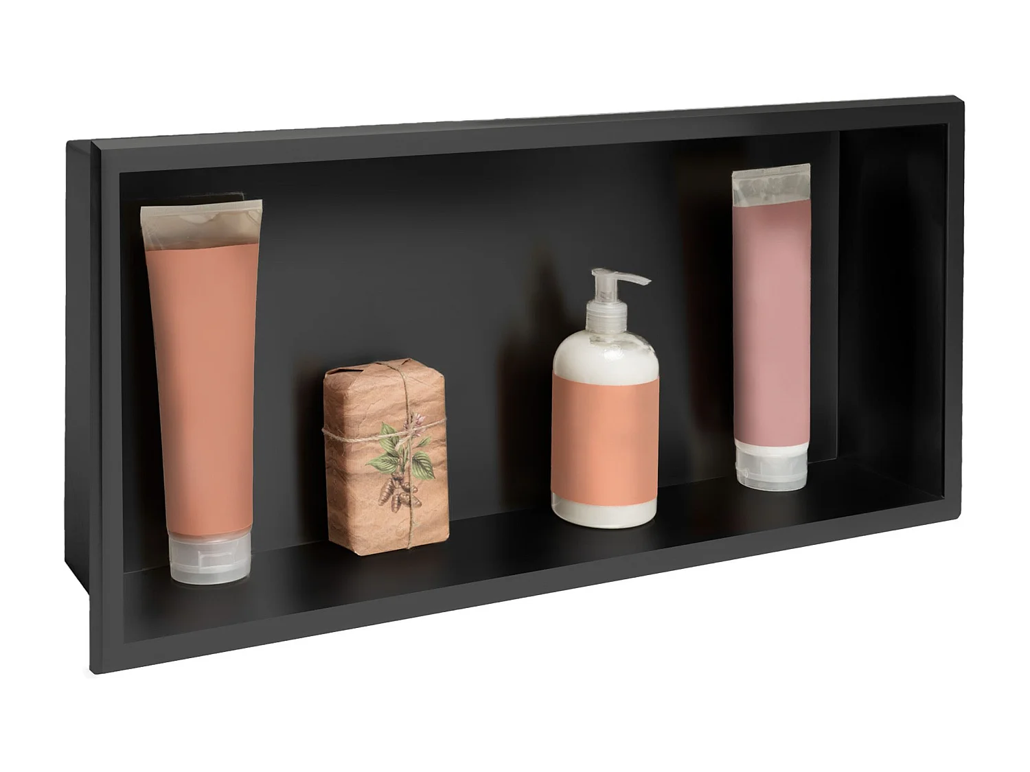 Étagère D'Encastrement Pour Salle De Bains Rea 6 BLACK