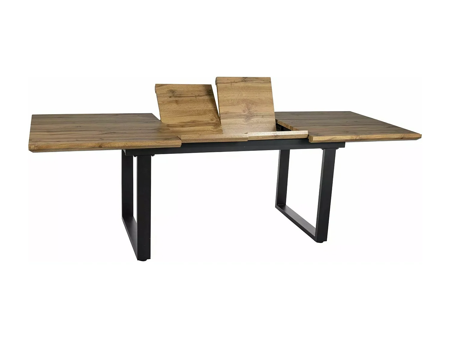 Esstisch Umberto/MDF+Furnier/Metall/Ausziehbar/Braun