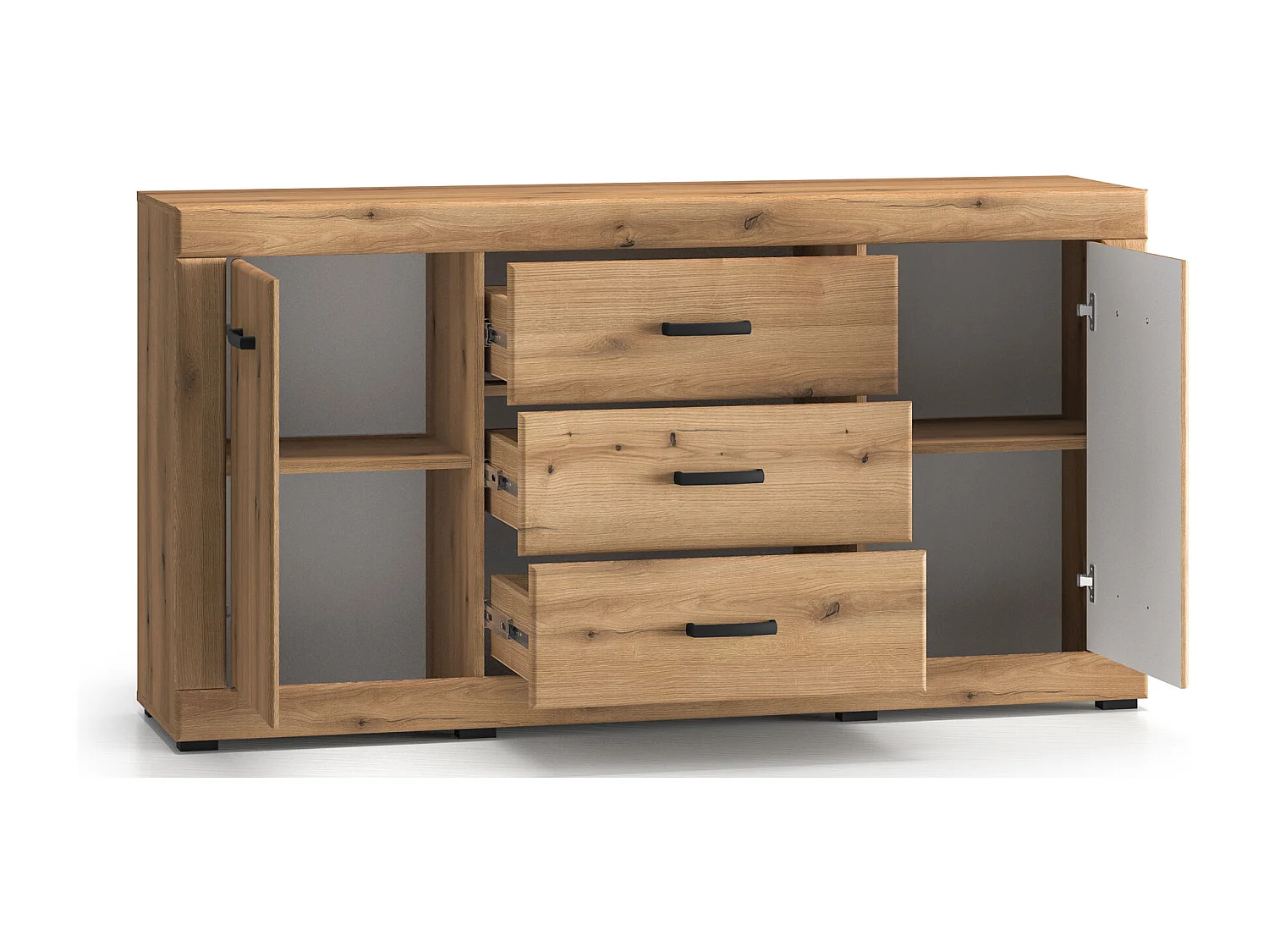 KOMMODE Dora Evoke Eiche 160 / 40 / 85 cm