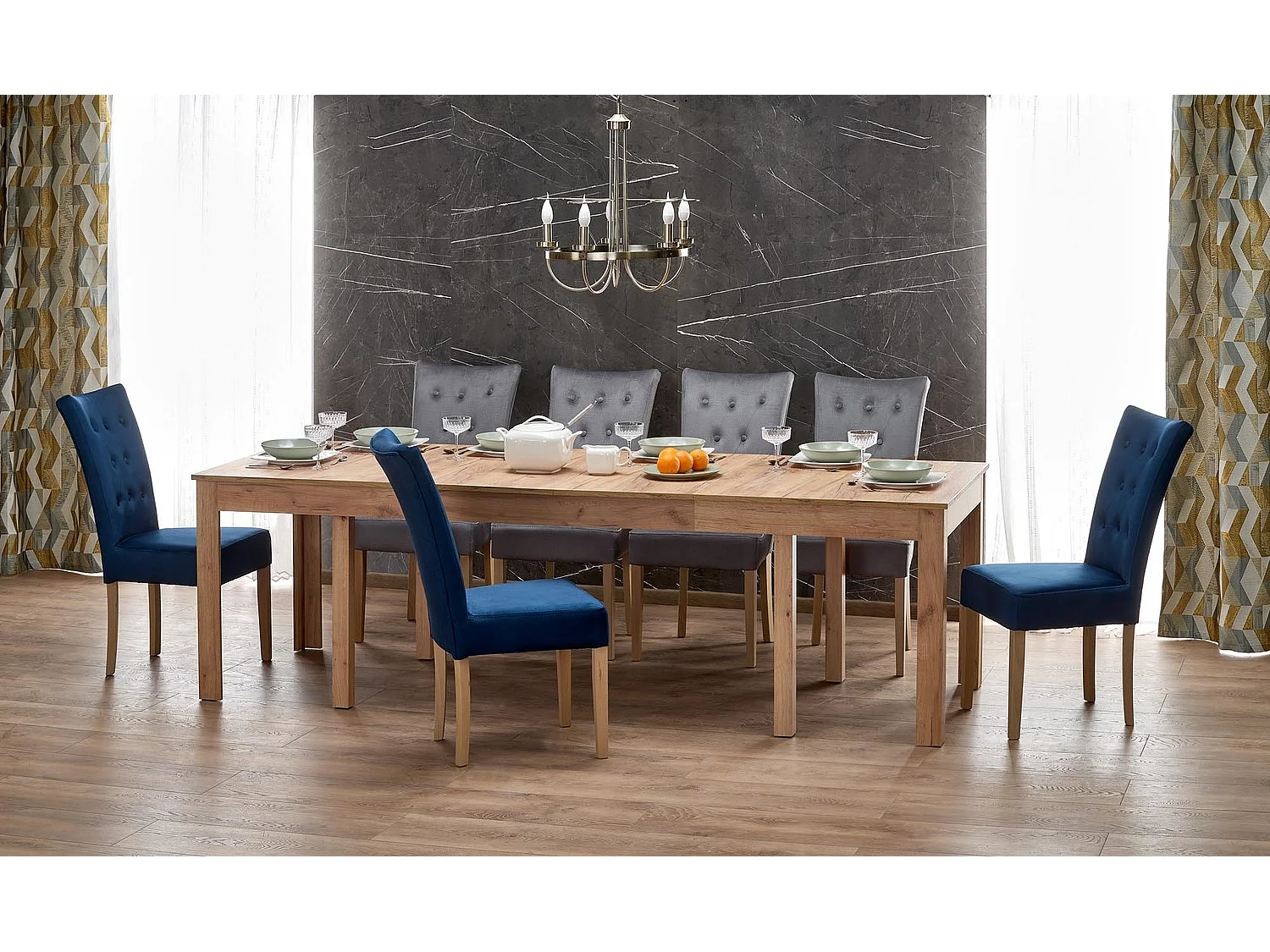 Table à manger Severin/Extra longue/Extensible/Artisan