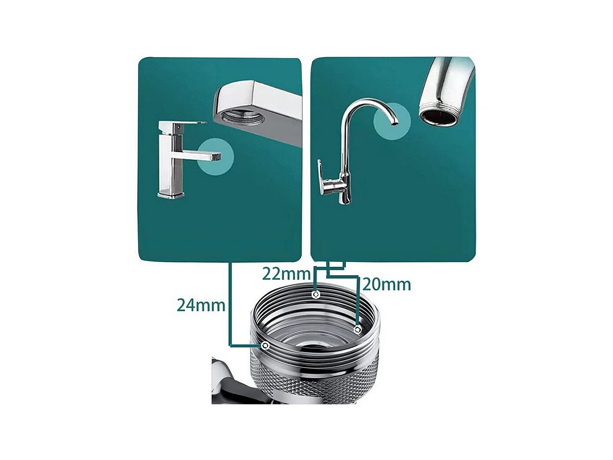 Schwenkbare Verlängerung Rea COLT CHROME