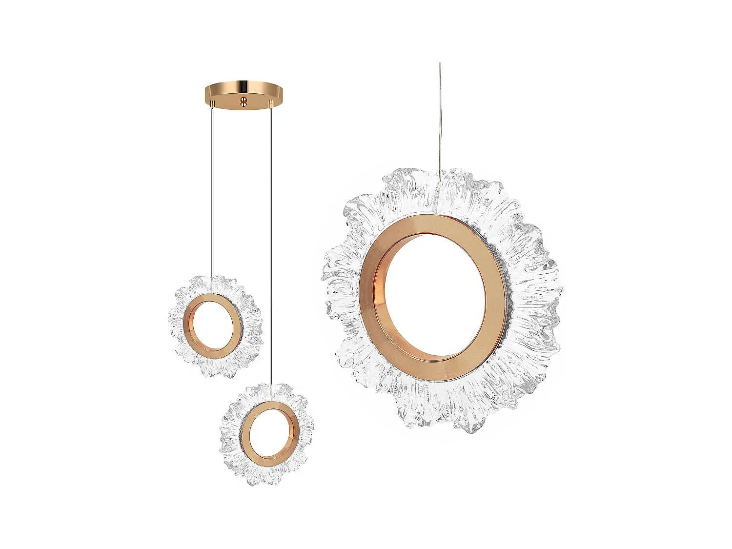 Lampe Suspendue Toolight LHJ103-2CP Gold