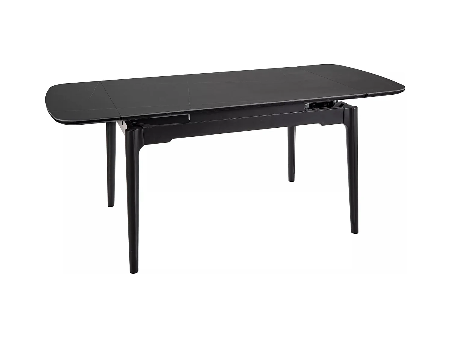 Table à manger Sento/Extensible/Céramique/Bois/Noir