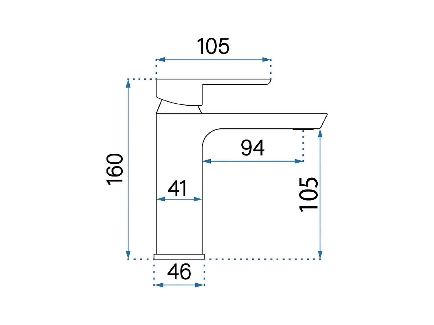 Robinet De Lavabo Rea Argus Low Brush Copper