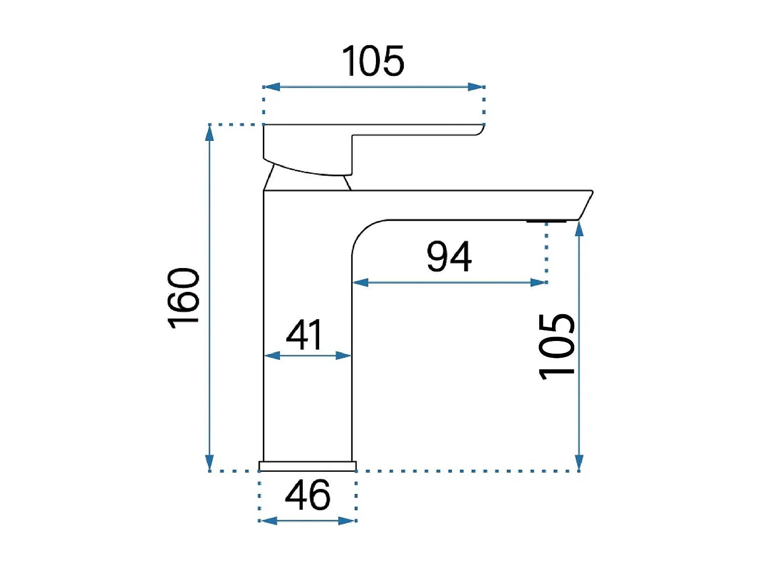 Robinet De Lavabo Rea Argus Low Brush Copper
