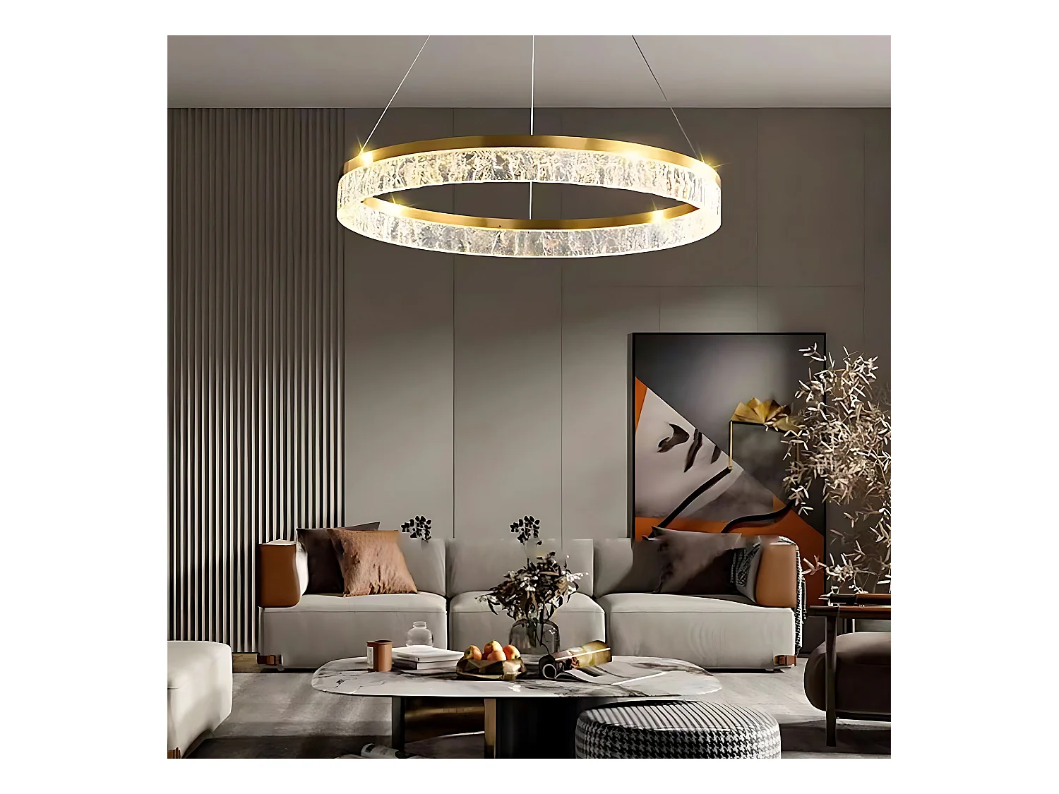 Lampe Suspendue Toolight LHJ047-CP Golden