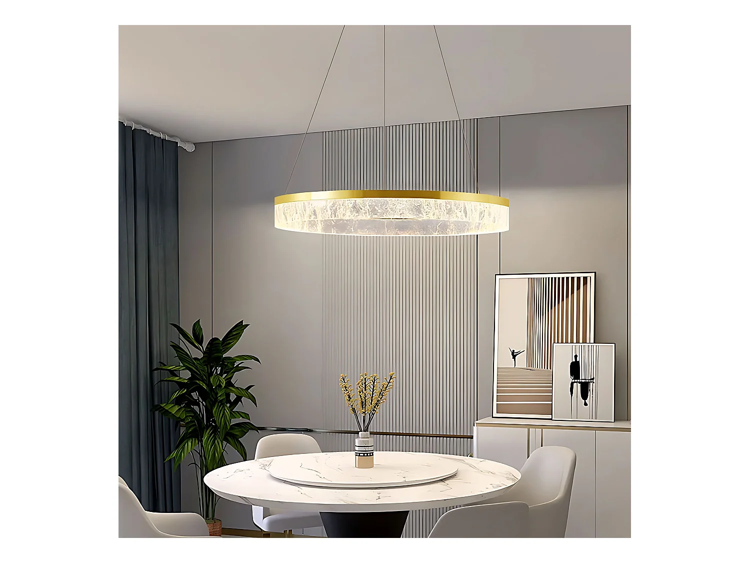 Lampe Suspendue Toolight LHJ047-CP Golden