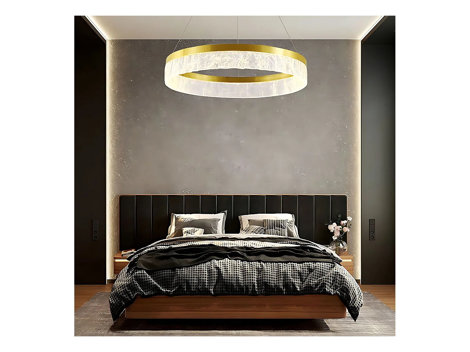 Lampe Suspendue Toolight LHJ047-CP Golden