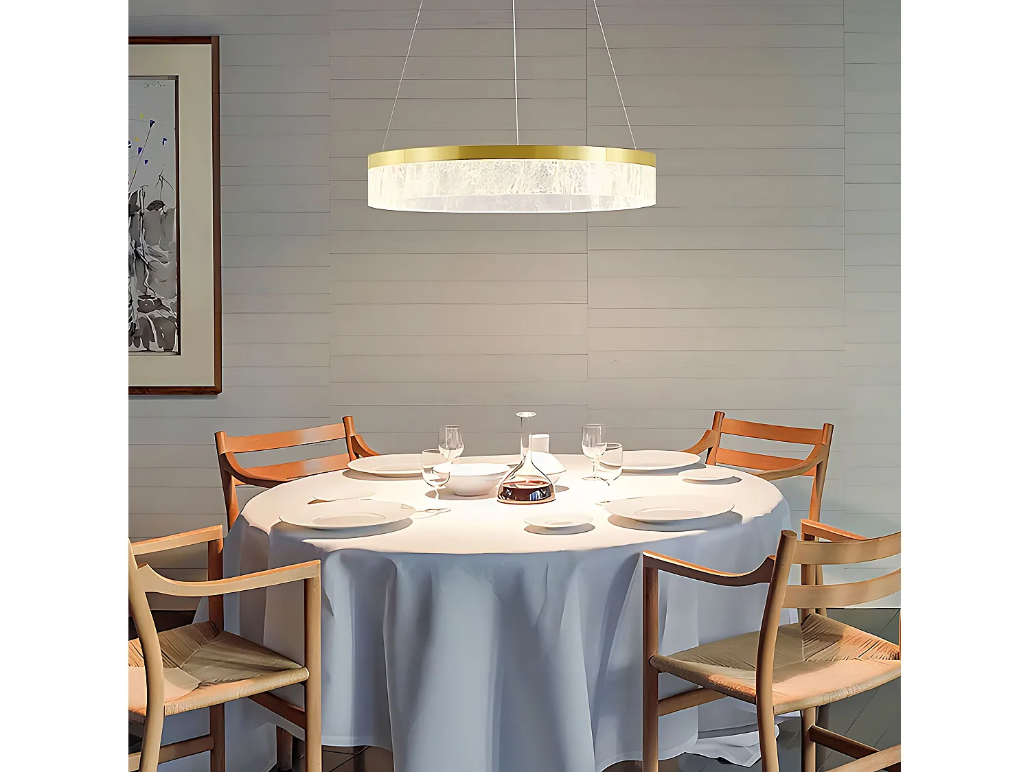 Lampe Suspendue Toolight LHJ047-CP Golden