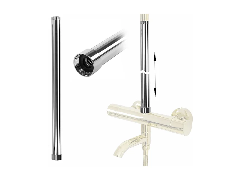 Rallonge Pour L'Ensemble Baignoire Et Douche Rea CHROME