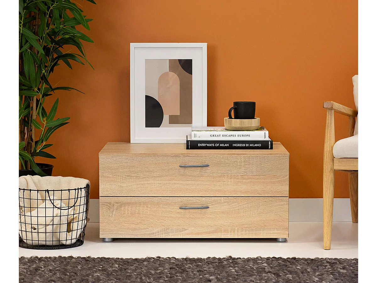 KLEIDERSCHRANKUNTERSATZ Basic Eiche Sonoma 74 / 52 / 35 cm