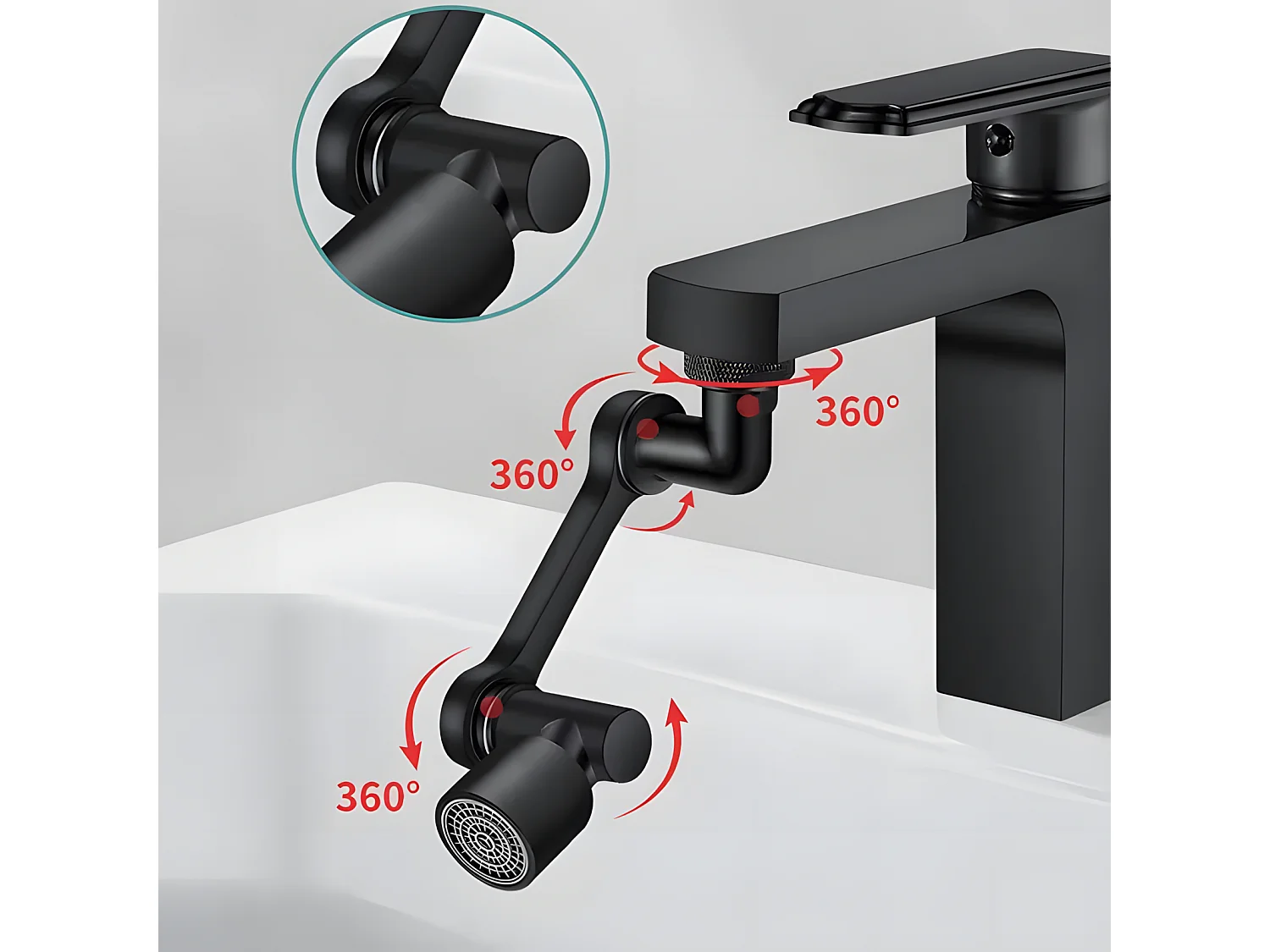 Rallonge Pivotante Rea COLT BLACK