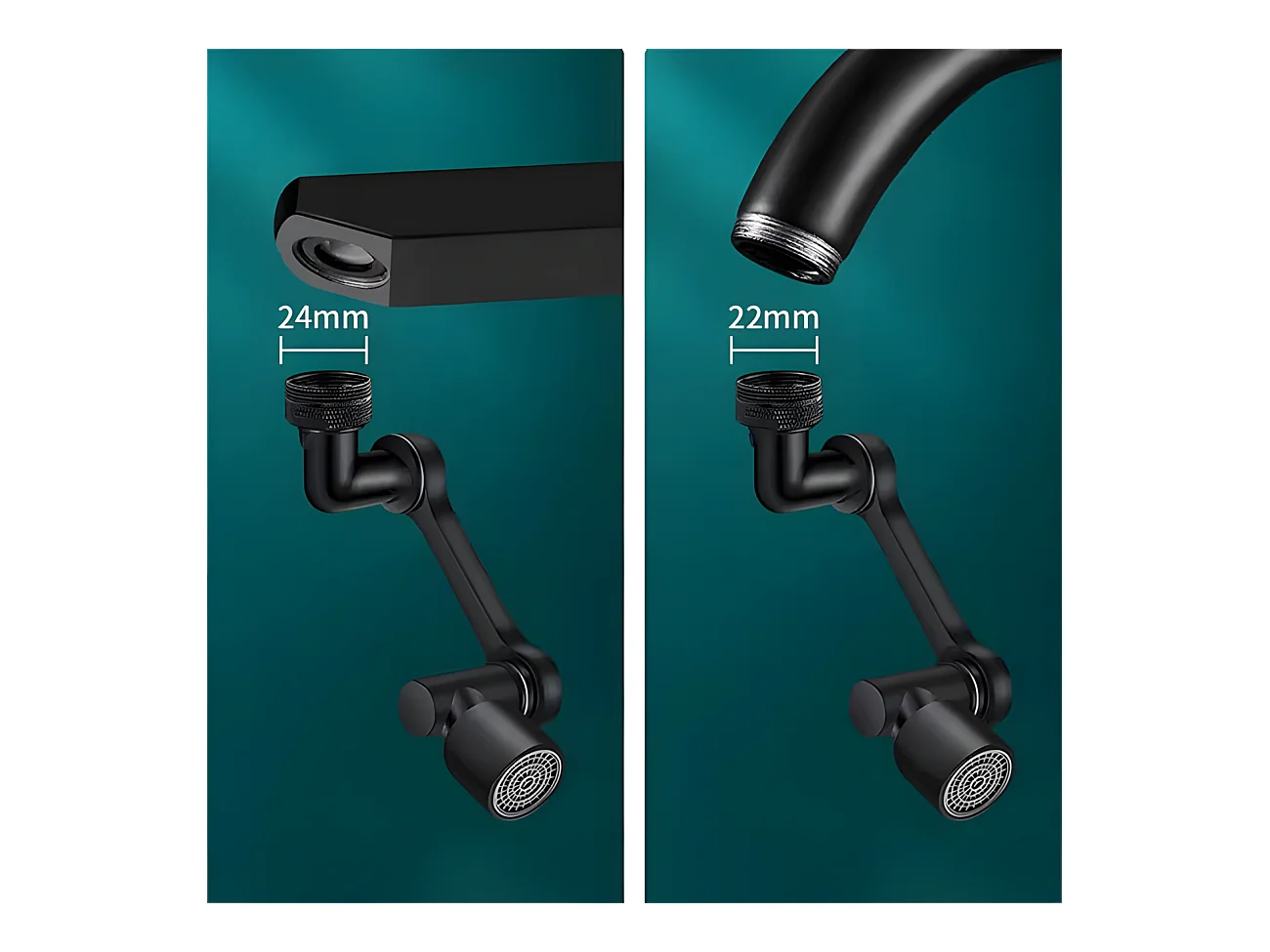 Schwenkbare Verlängerung Rea COLT BLACK