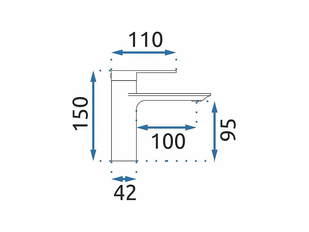 Robinet De Lavabo Rea Storm Low Brush Copper