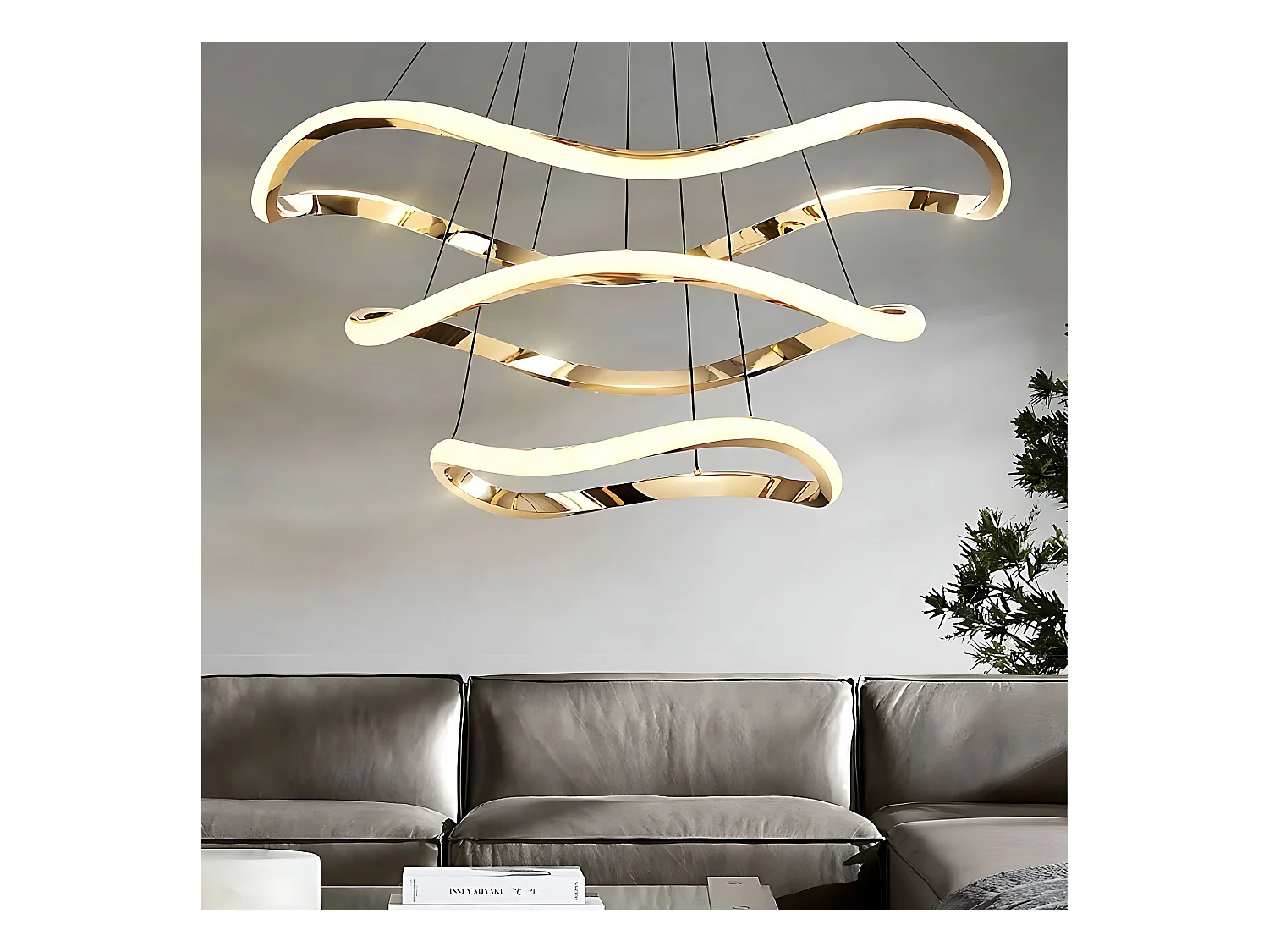 Lampe Suspendue Toolight LHJ051-CP1 Gold