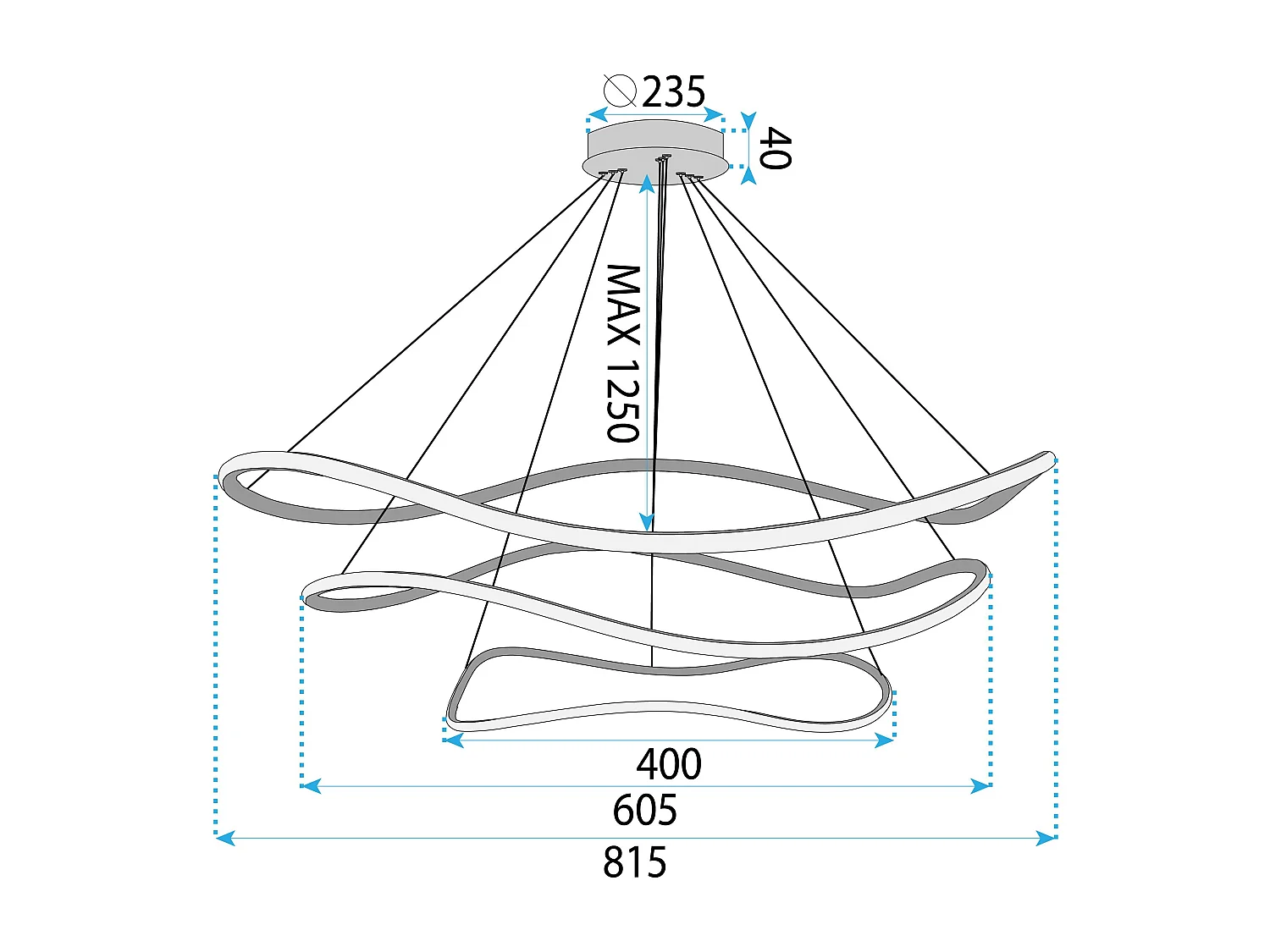 Lámpara Toolight LHJ051-CP1 Gold