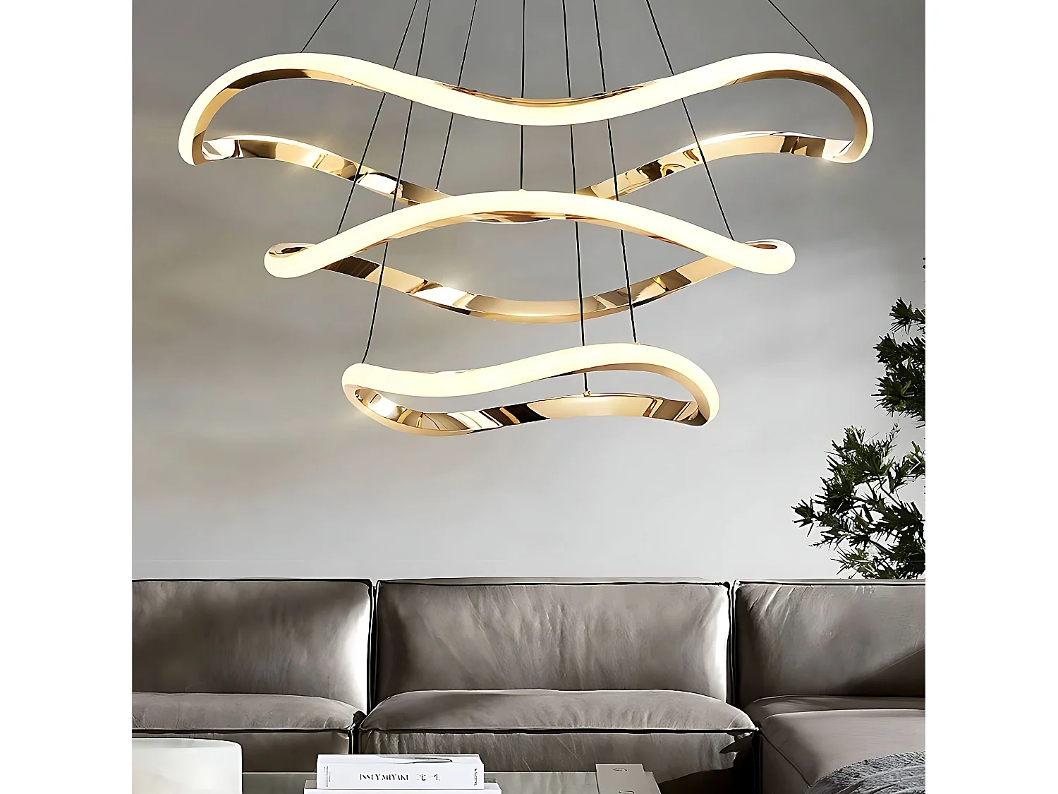 Lampe Suspendue Toolight LHJ051-CP1 Gold