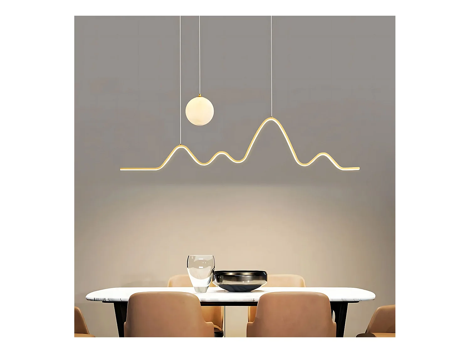 Lampe Suspendue Toolight LHJ034-CP Gold