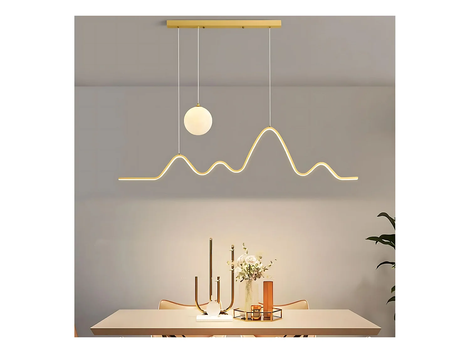 Lampe Suspendue Toolight LHJ034-CP Gold