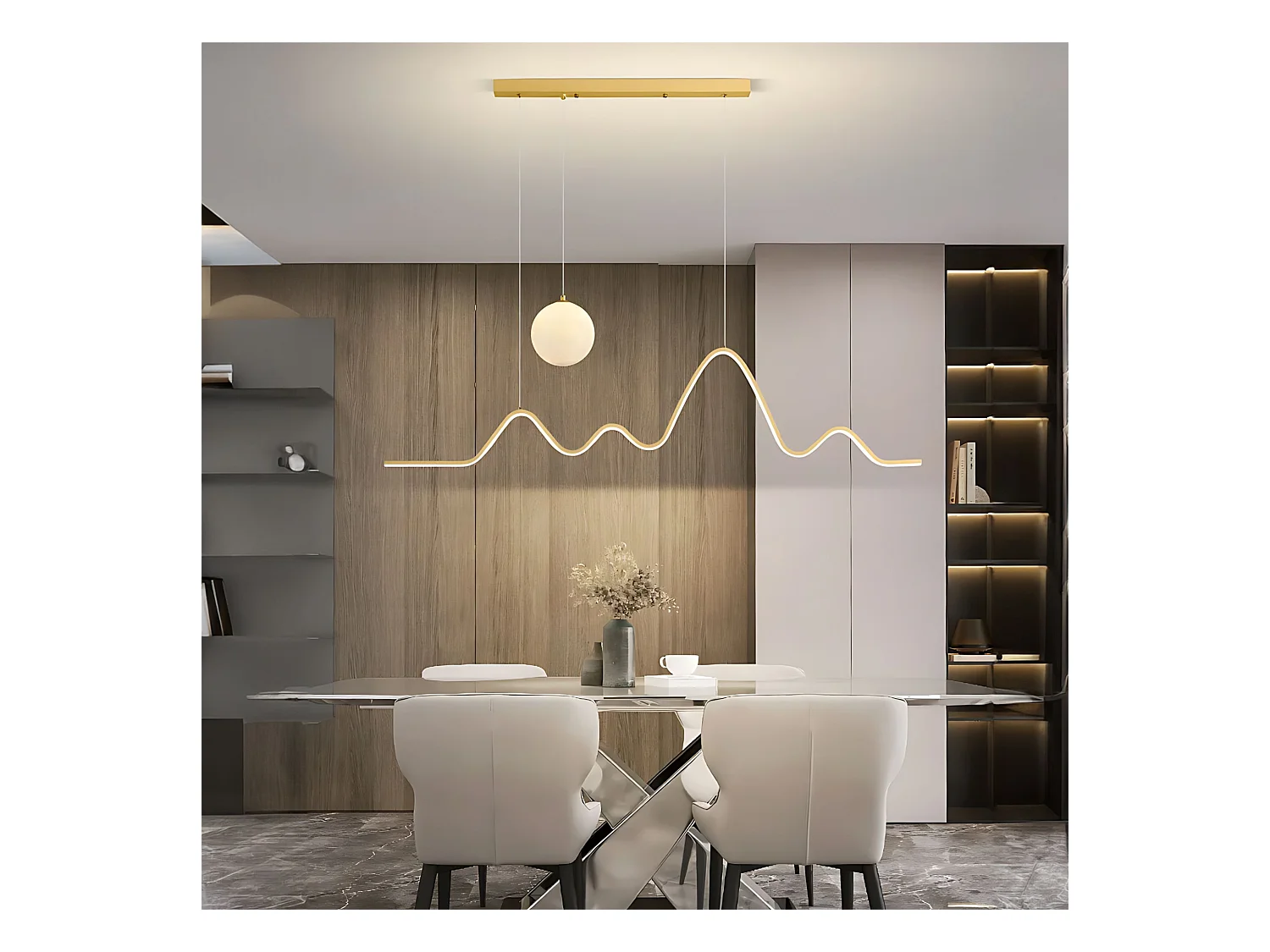 Lampe Suspendue Toolight LHJ034-CP Gold