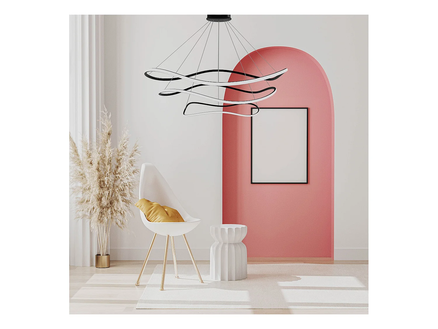 Lampe Suspendue Toolight LHJ016-CP3 BLACK Black